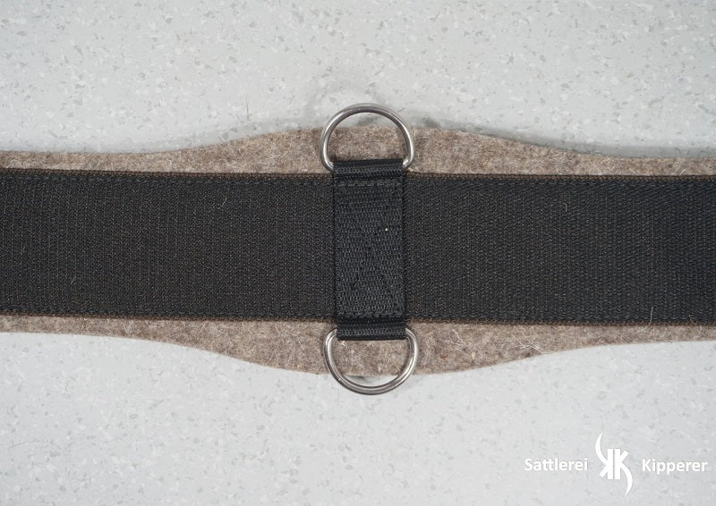 Sattelgurt, western aus Wollfilz, Black
