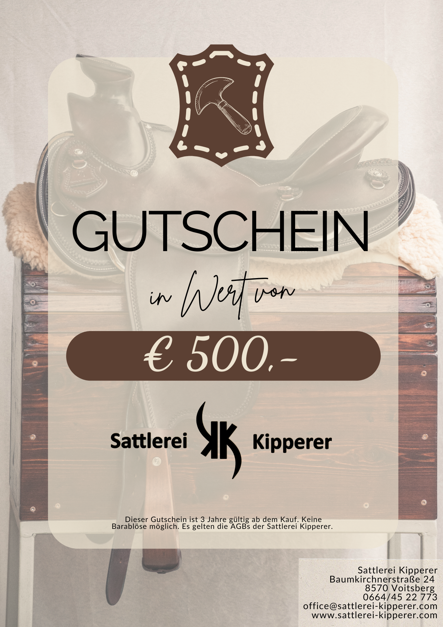 Geschenkgutschein € 500