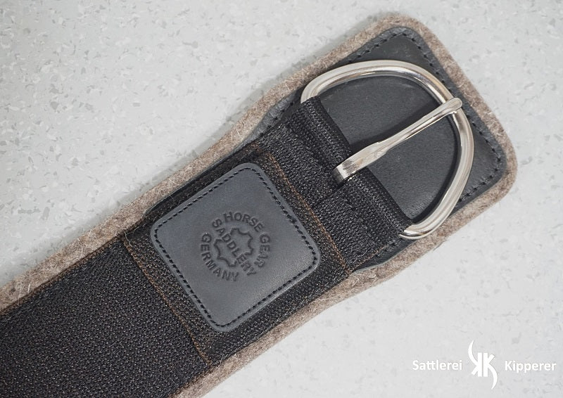 Sattelgurt, western aus Wollfilz, Black
