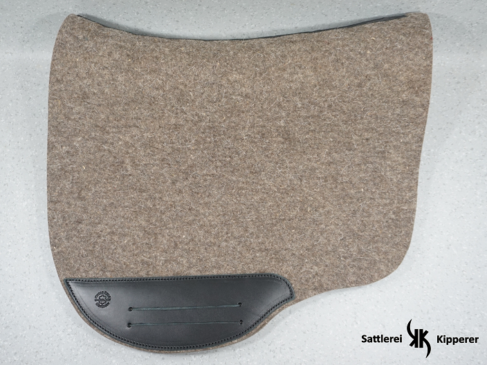 Schabracke Wollfilz, Grau