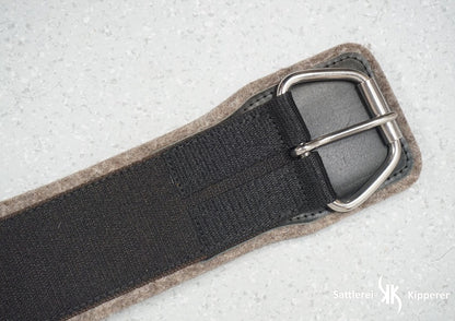 Sattelgurt, western aus Wollfilz, Black