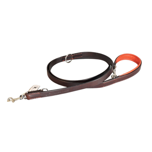 Hundeleine BASIC verstellbar in Dark Brown