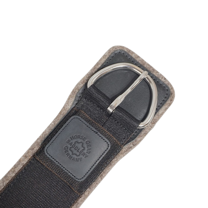 Sattelgurt, western aus Wollfilz, Black