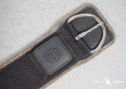 Sattelgurt, western aus Wollfilz, Black